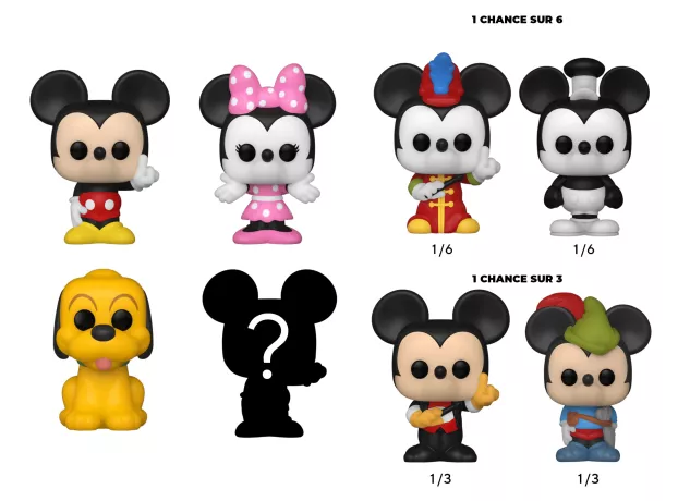 Disney Bitty POP! Vinyl Figure 4-Pack Mickey 2,5 cm