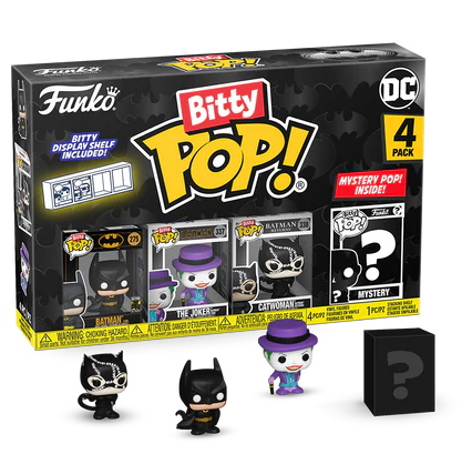 BATMAN 85TH - Bitty Pop 4 Pack 2.5cm - Batman