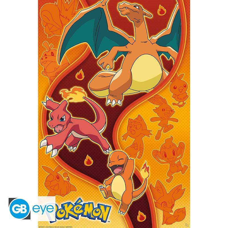 [PREORDER] POKEMON - Fire type - Poster 91x61cm
