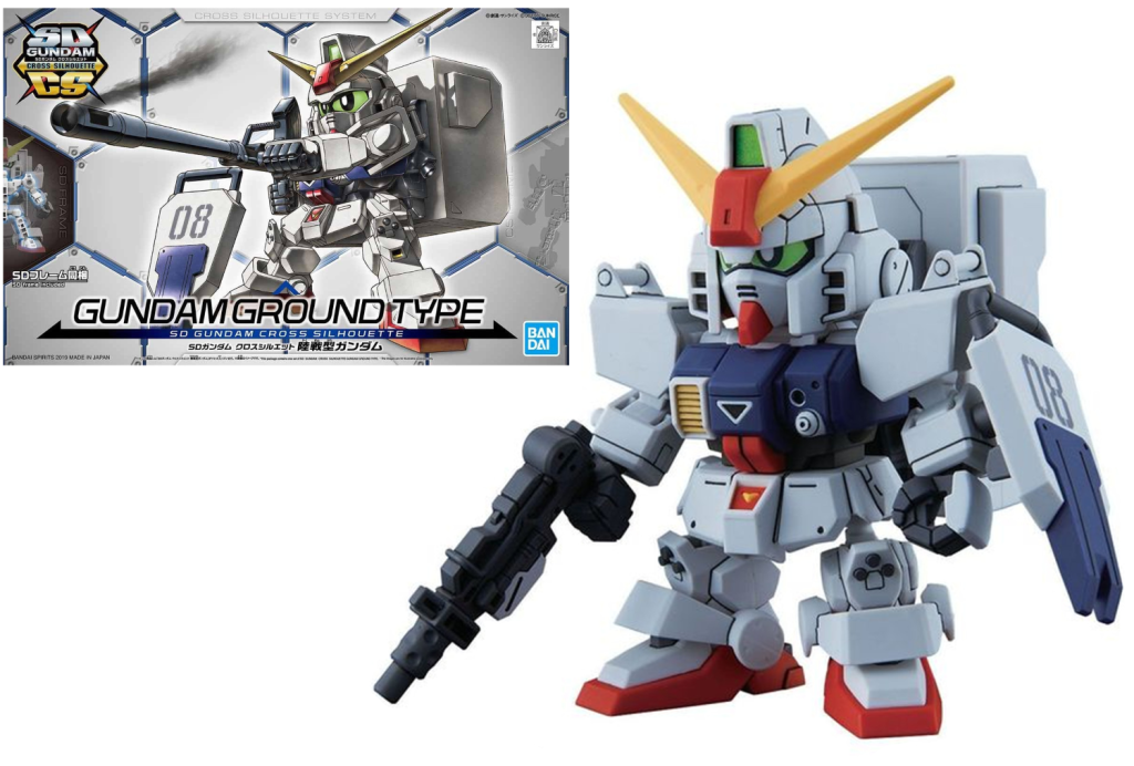 GUNDAM - SD Gundam Cross Silhouette Gundam Ground Type - 8cm