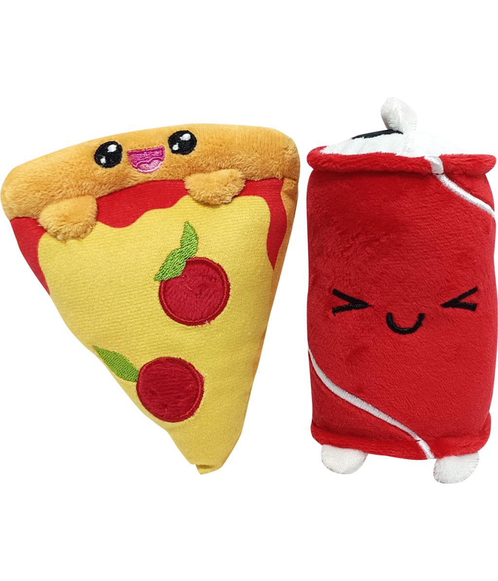 [PREORDER] YUMMIES - Pizza & Cola - 2 plush 15cm in plush bag 21x21cm