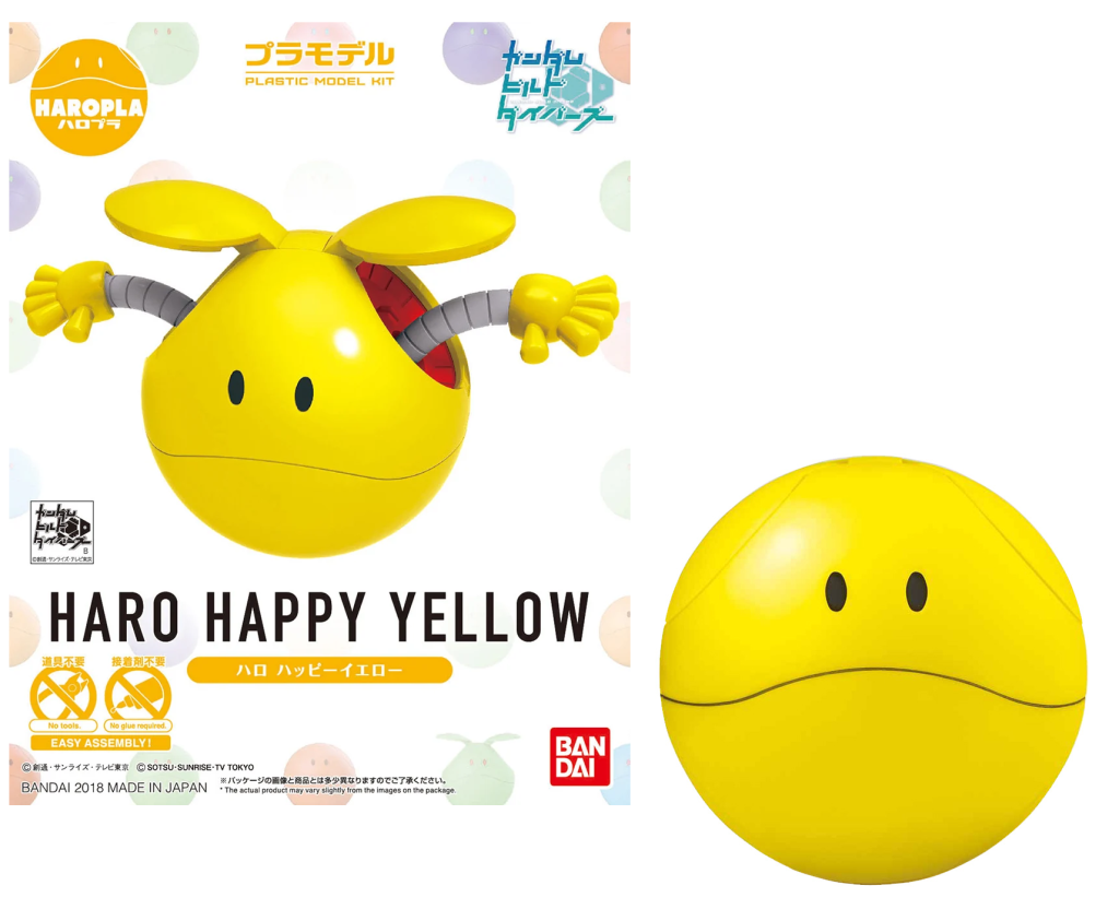 GUNDAM - Haropla Haro Happy Yellow - Model Kit