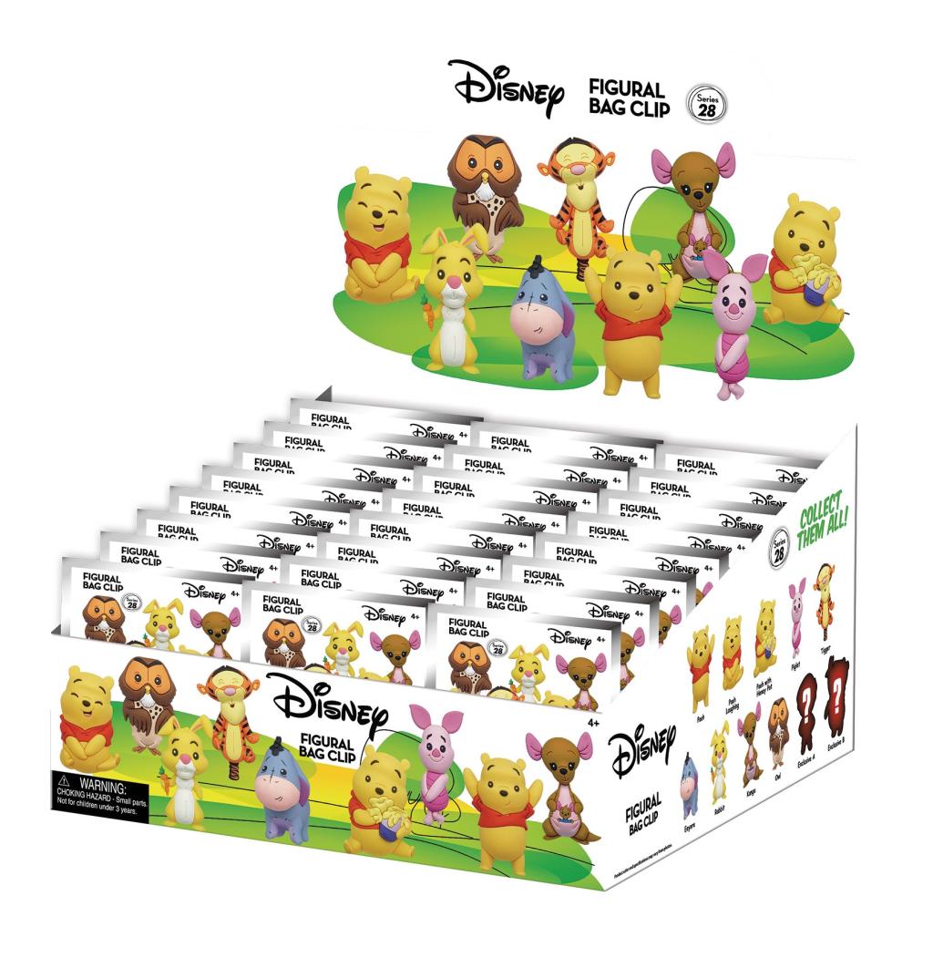 DISNEY - Winnie the Pooh - 3D Foam Bag Clip (Display 24 Pcs)