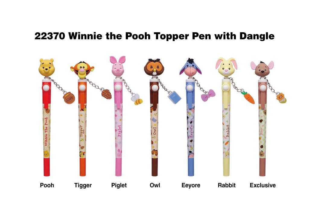 [PREORDER] WINNIE THE POOH - 3D Head Topper Spinning Pen (Display of 16 pieces)