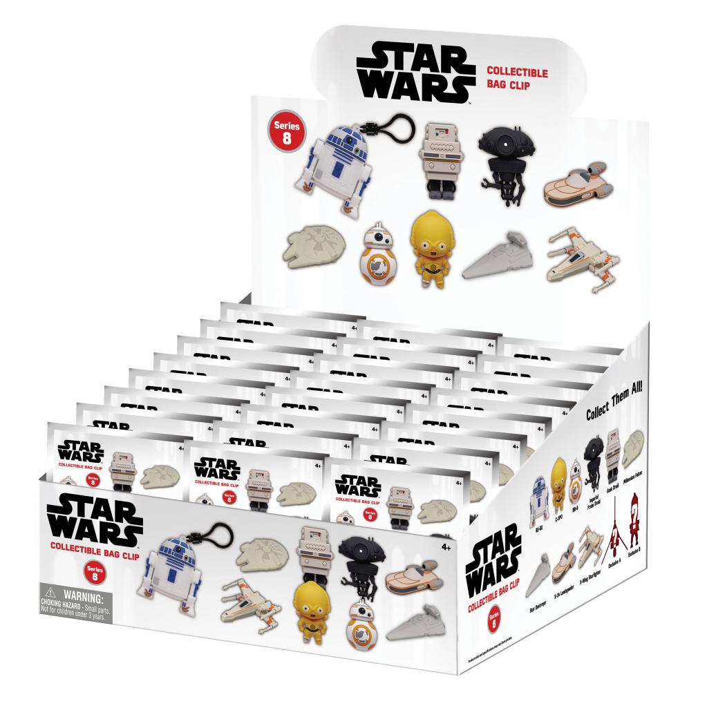 [PREORDER] STAR WARS - Power of Force - 3D Foam Bag Clip (Display 24 Pcs)
