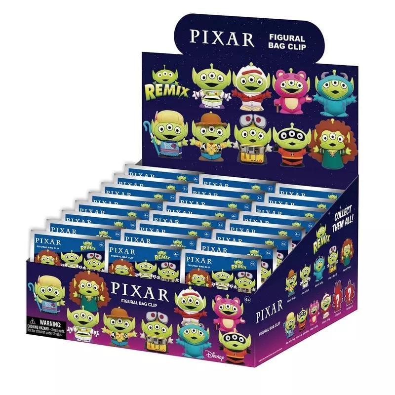 DISNEY -  Alien Remix - Series 1 - 3D Foam Bag Clip (Display 24 Pcs)