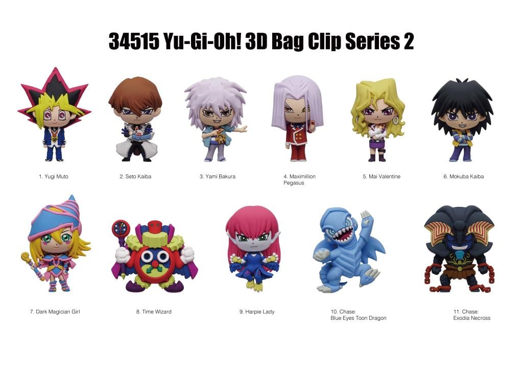 [PREORDER] YU-GI-OH - Series 2 - 3D Foam Bag Clip (Display 24 Pcs)