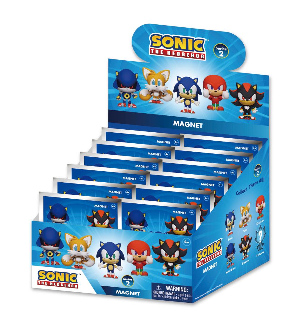 [PREORDER] SONIC - Series 2 - 3D Foam Magnets in blind bags (Display 12 Pcs)