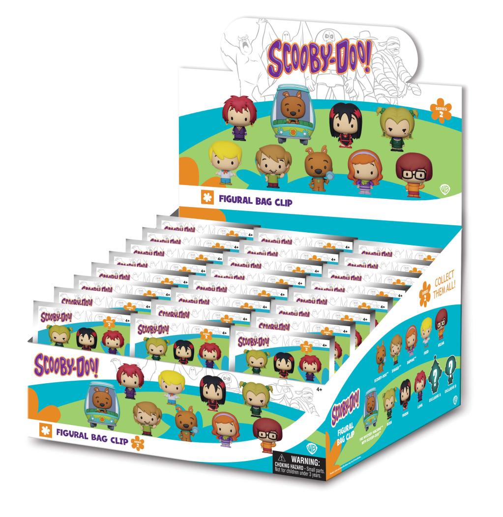 [PREORDER] SCOOBY DOO - Series 2 - 3D Foam Bag Clip (Display 24 Pcs)