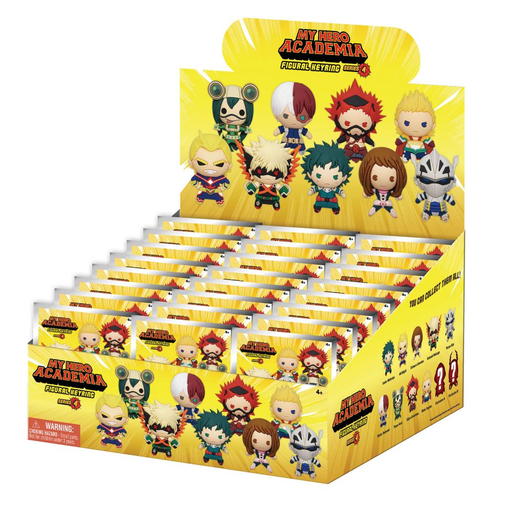 [PREORDER] MY HERO ACADEMIA - Series 4 - 3D Foam Bag Clip (Display 24 Pcs)
