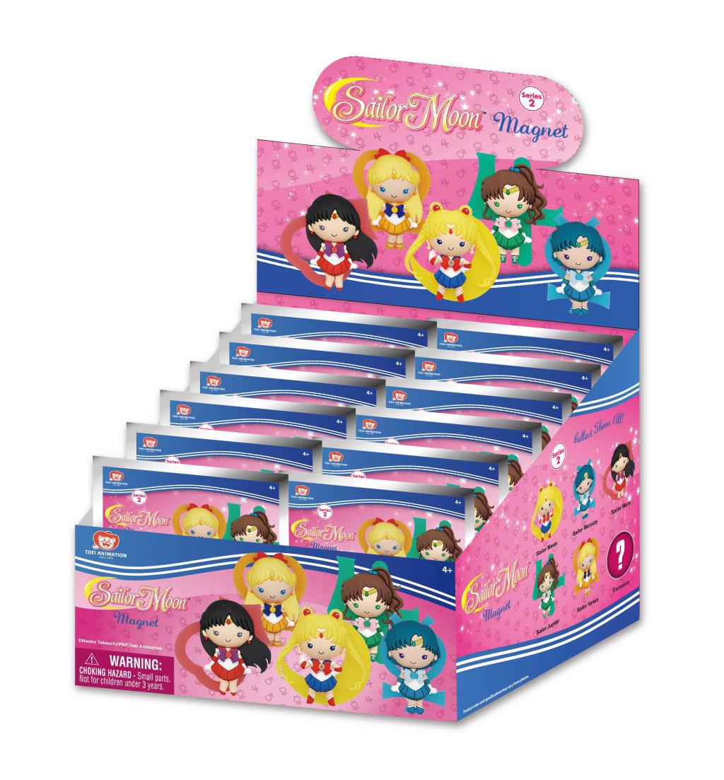 [PREORDER] SAILOR MOON -Series 2 - 3D Foam Magnets in blind bags (Display 12 Pcs)