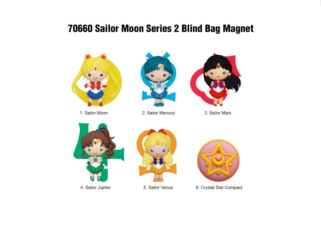 [PREORDER] SAILOR MOON -Series 2 - 3D Foam Magnets in blind bags (Display 12 Pcs)