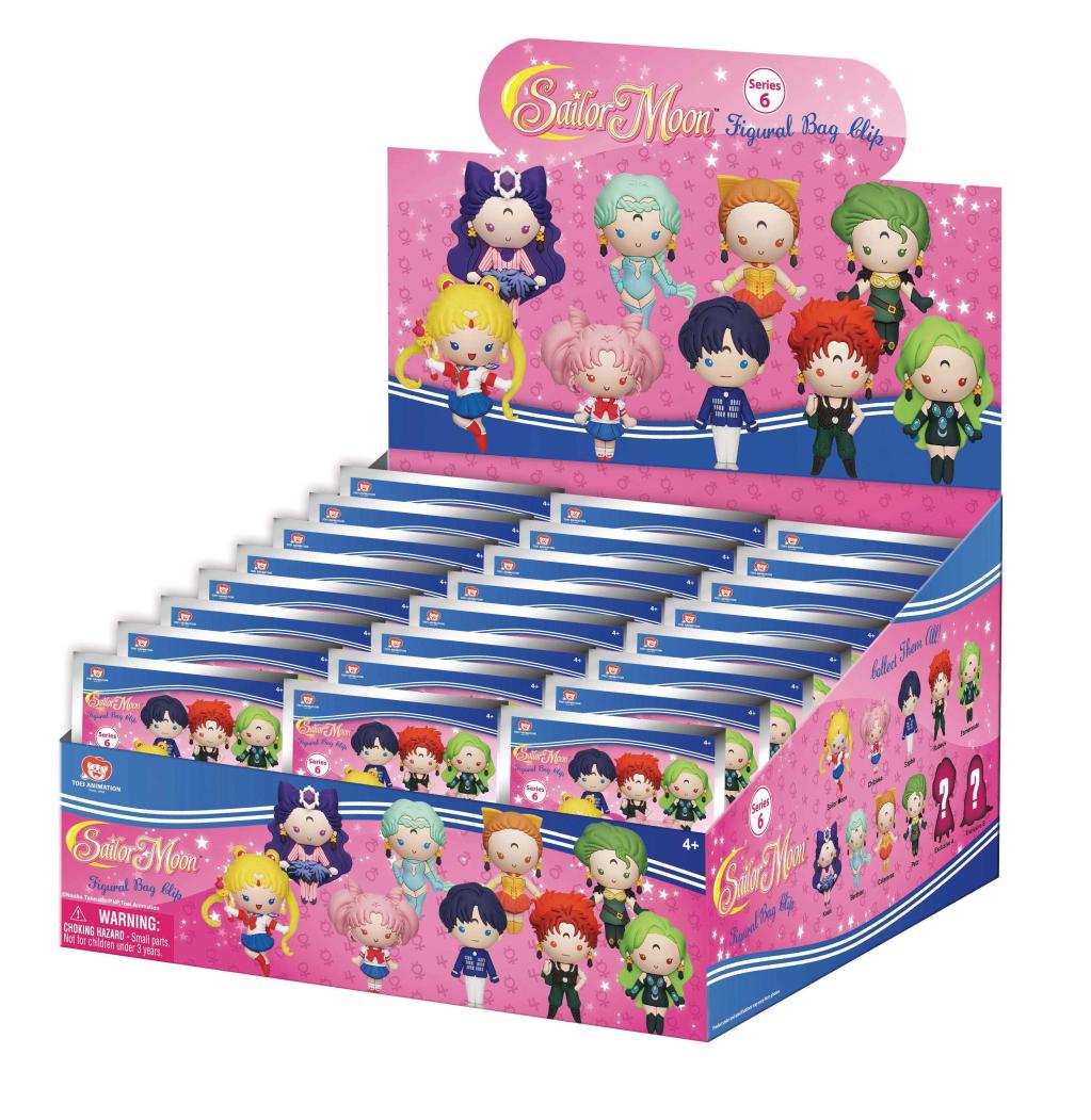 [PREORDER] SAILOR MOON - Series 6 - 3D Foam Bag Clip (Display 24 Pcs)