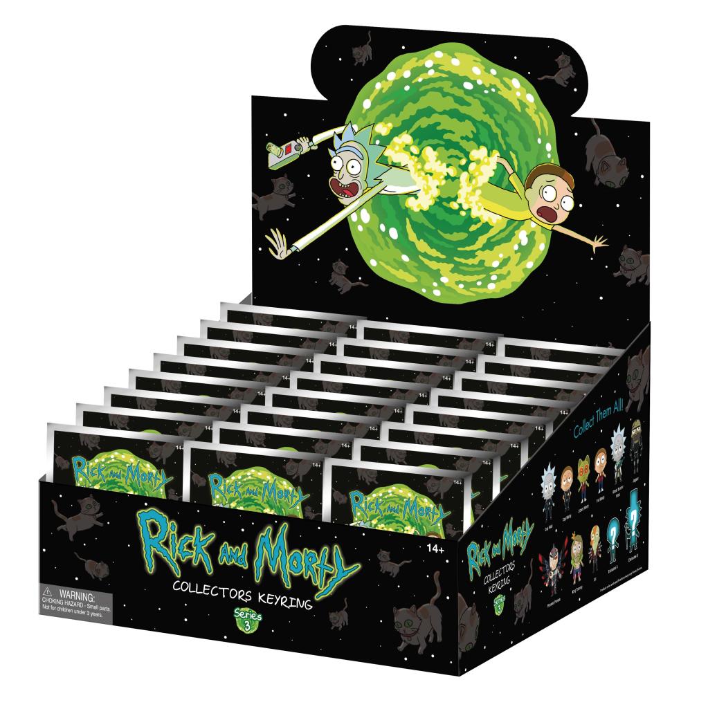[PREORDER] RICK & MORTY - Series 3 - 3D Foam Bag Clip (Display 24 Pcs)