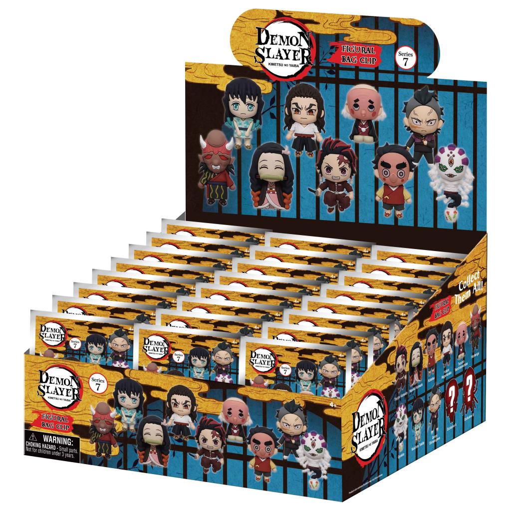 [PREORDER] DEMON SLAYER - Series 7 - 3D Foam Bag Clip (Display 24 Pcs)
