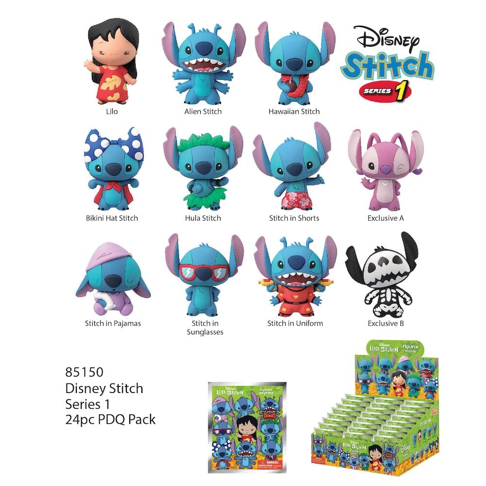 DISNEY - Stitch Series 1 - 3D Foam Bag Clip (Display 24 Pcs)