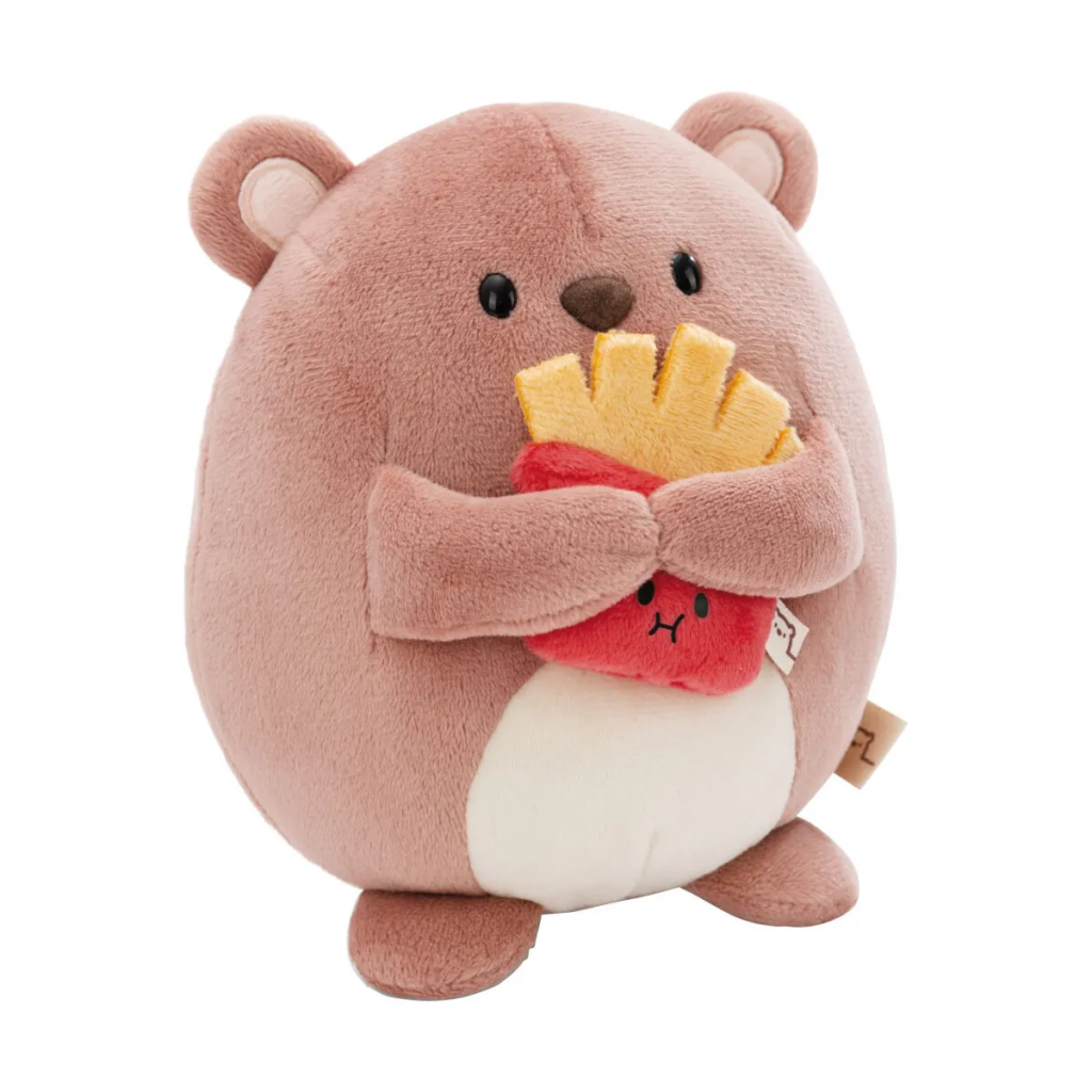 SUPER MOCHIE - Bear Nomo with French fries - Plush 16cm
