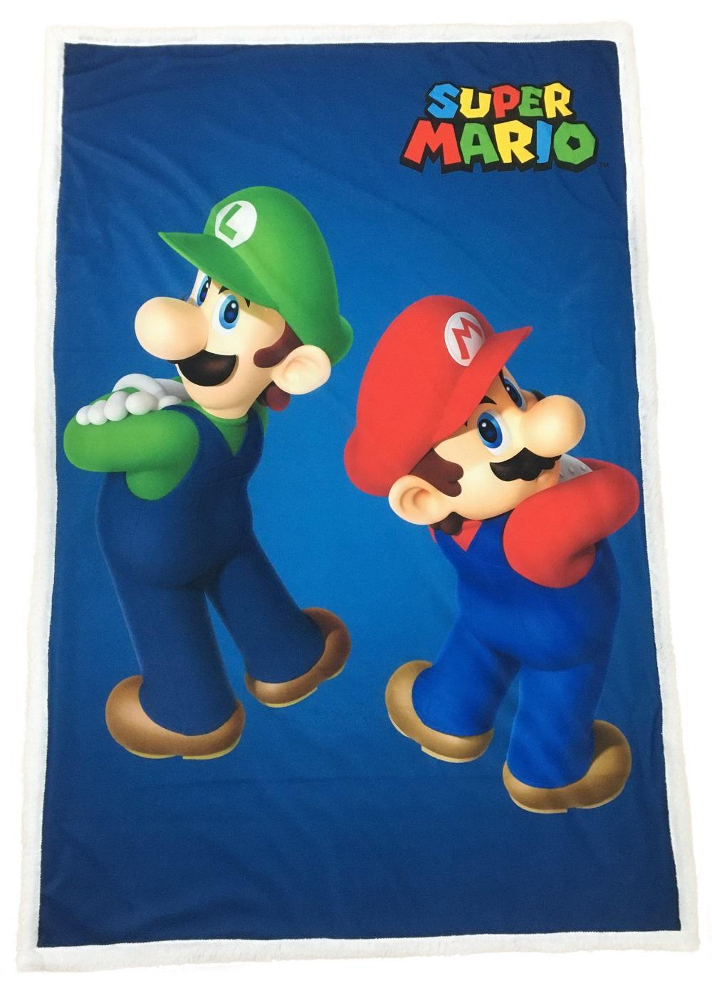 SUPER MARIO - Mario & Luigi - Premium Sherpa '100X150cm'