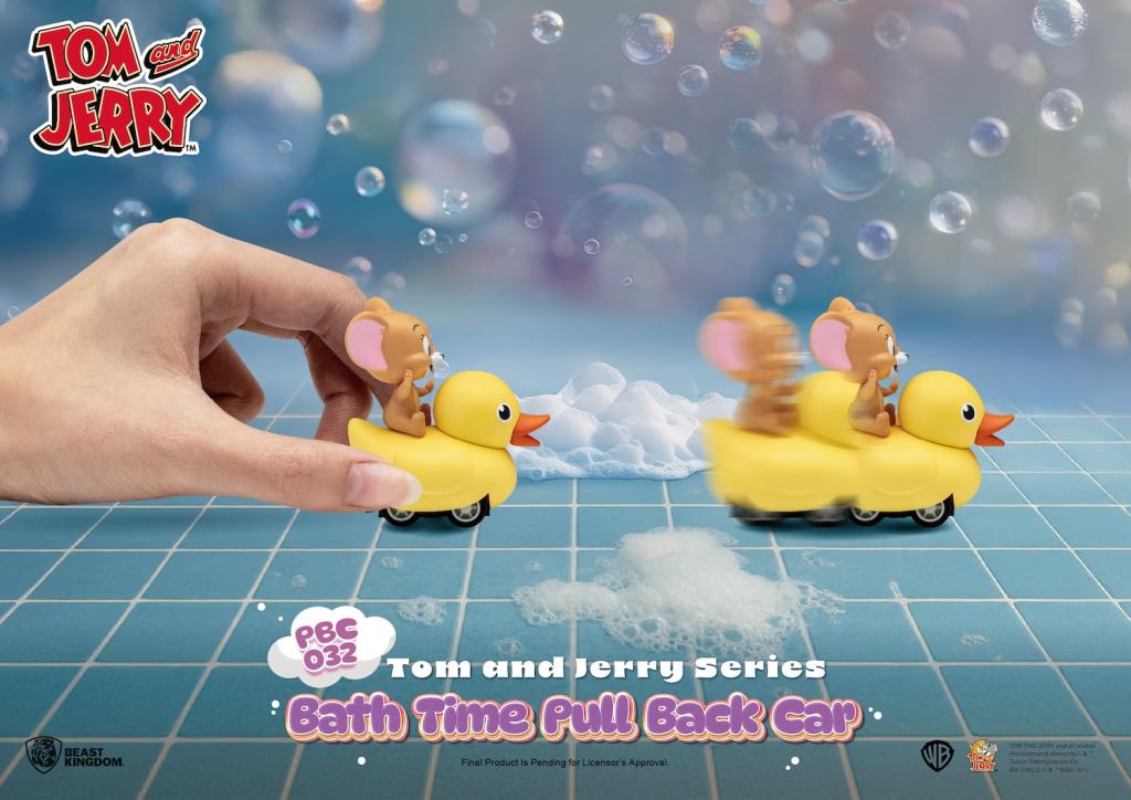 [PREORDER] TOM AND JERRY - Bath Time Pull Black Car- Set 6 Fig. Blind Box 5cm