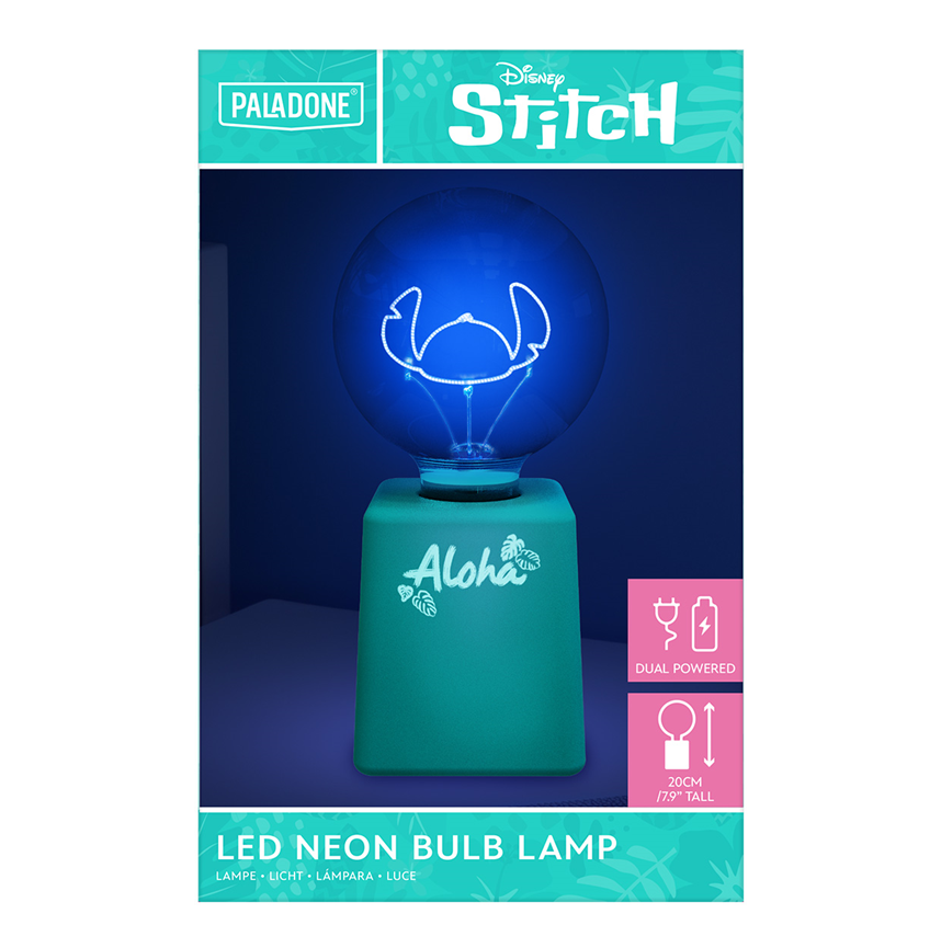 STITCH - Ohana - LED Neon Bulb Lamp 20cm