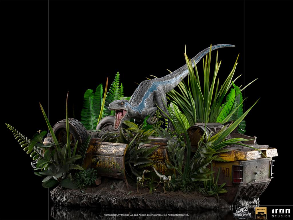 JURASSIC WORLD FALLEN KINGDOM - Blue Deluxe -Statue ArtScale 1/10 24cm