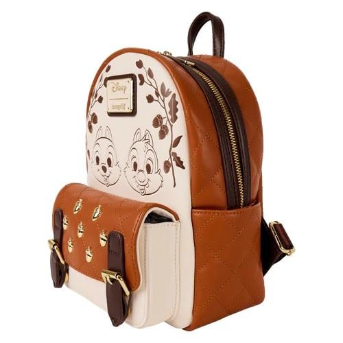 DISNEY - Chip and Dale "Quilted" - Mini Backpack LoungeFly