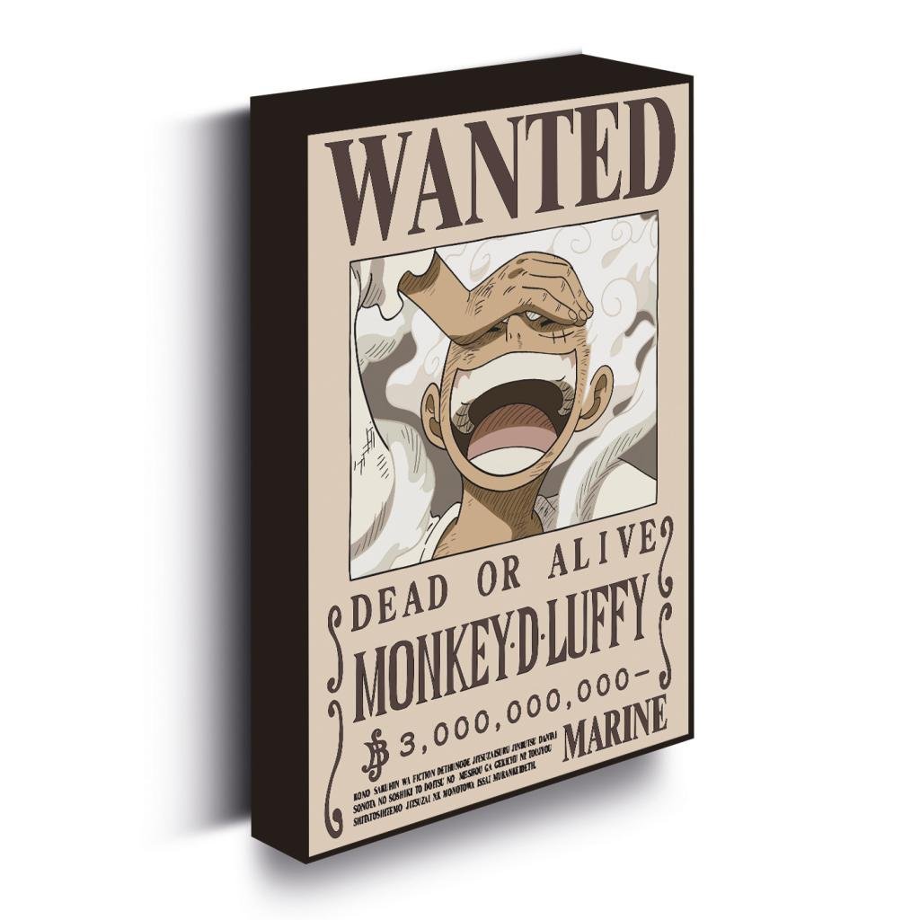 ONE PIECE - Luffy Gear 5 Wanted - Light Canvas 40X30 Cm