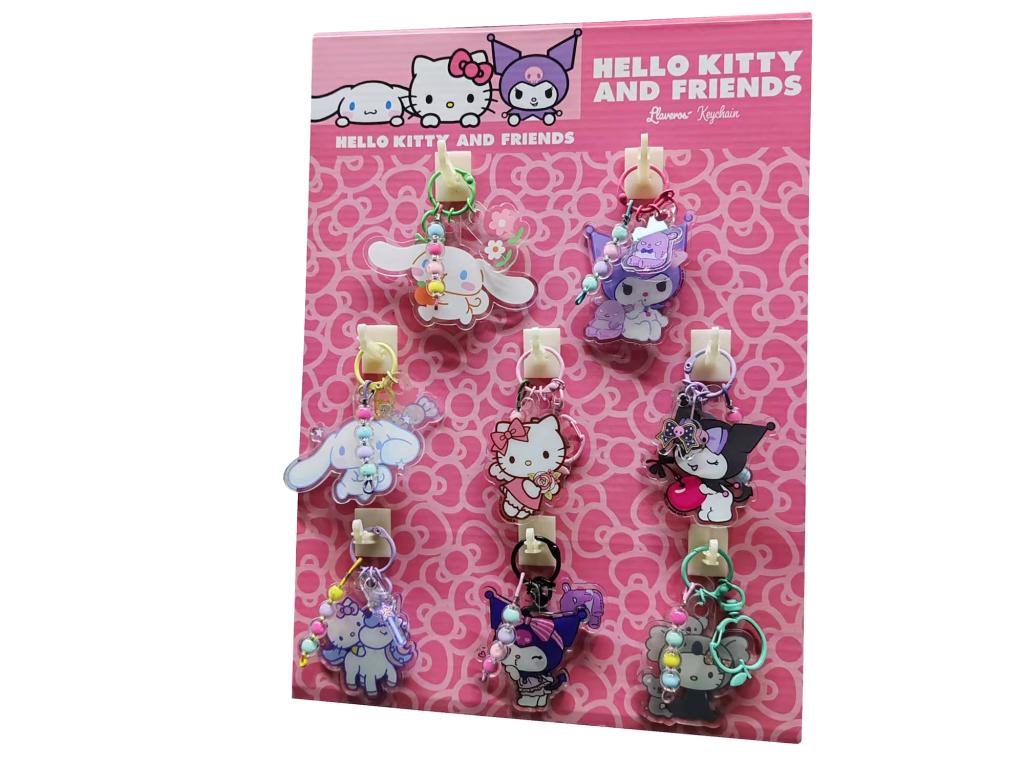 [PREORDER] HELLO KITTY & Friends - Assortment of 8 Keyrings
