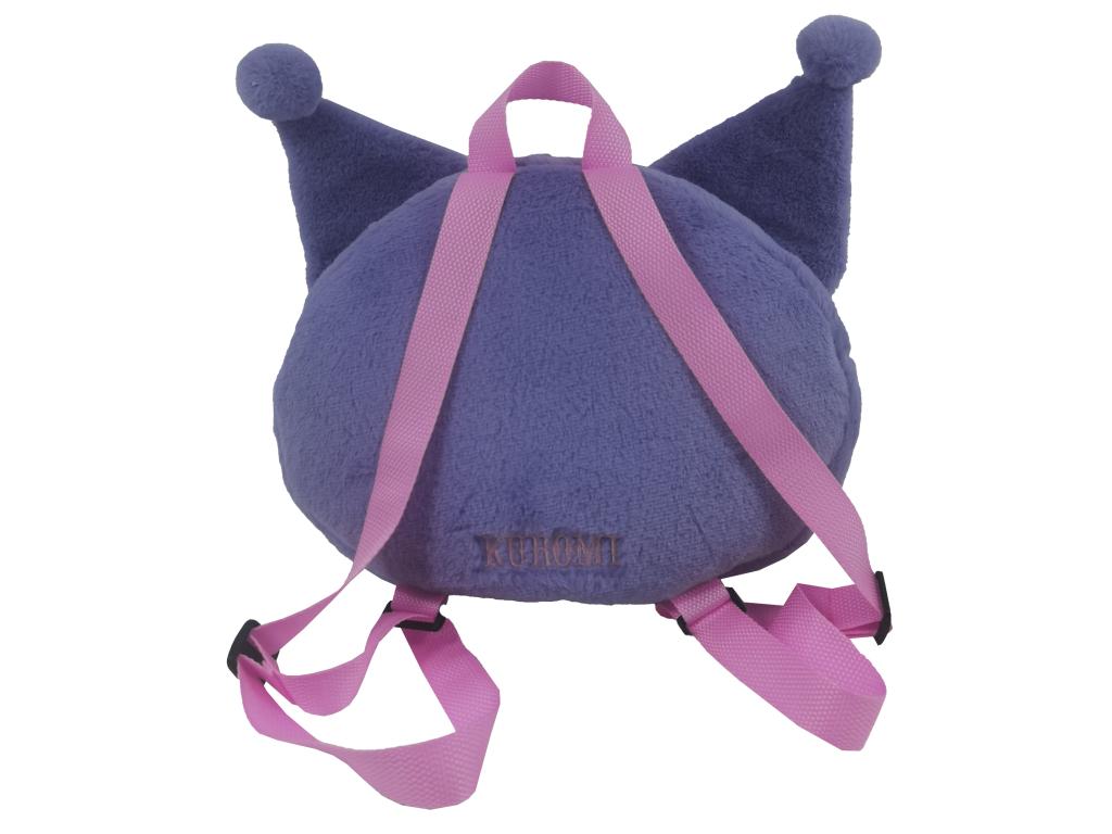 KUROMI - Purple - Fur Backpack - 28x24x7cm