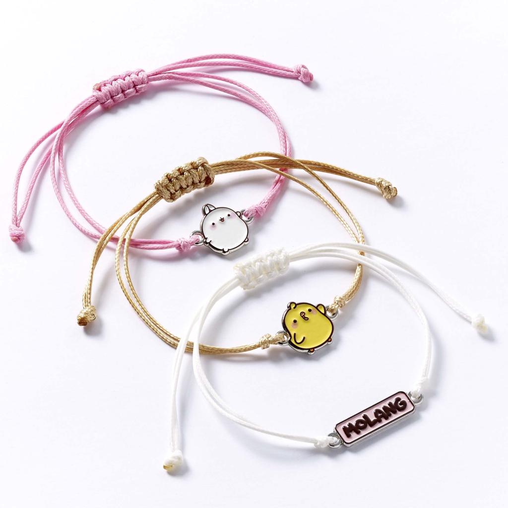 [PREORDER] MOLANG & Piu Piu - Set of 3 Friendship Bracelets