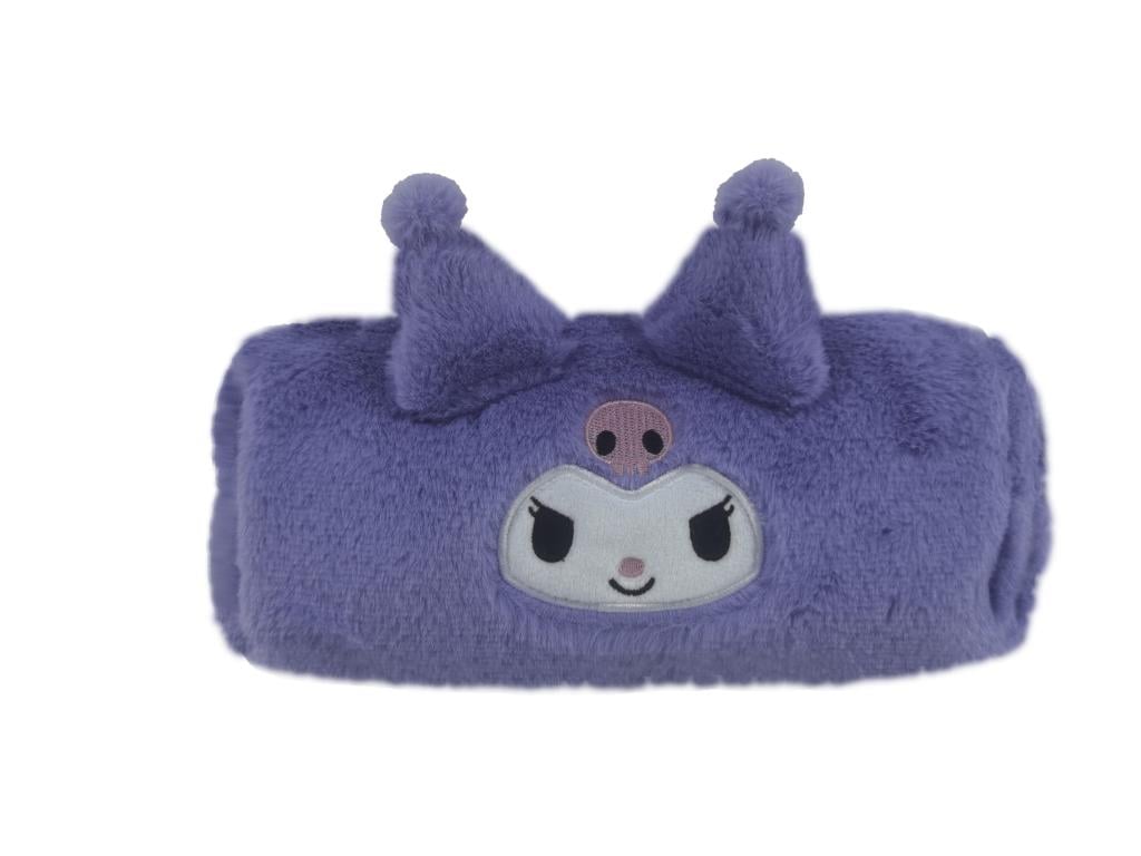 [PREORDER] KUROMI - Purple - Fur Square Pencil Case