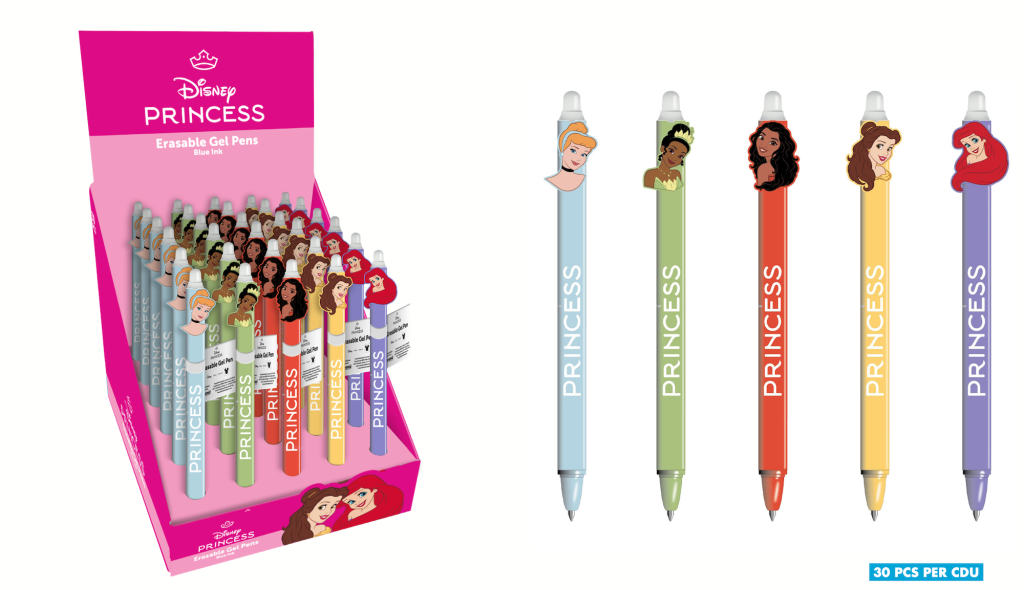 [PREORDER] PRINCESS - Head Topper Erasable Gel Pen (Display of 30 pcs)