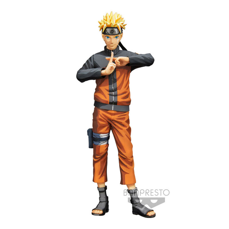 Naruto Shippuden Action Figure: Naruto Uzumaki Grandista Nero 27cm - BANPRESTO - Model Kit