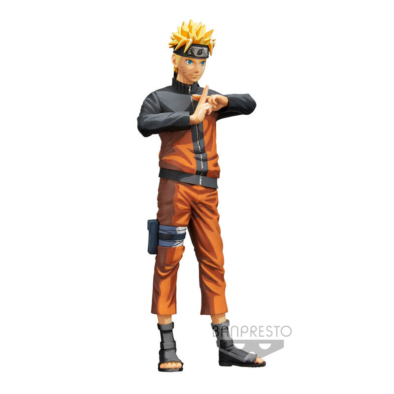 Naruto Shippuden Action Figure: Naruto Uzumaki Grandista Nero 27cm - BANPRESTO - Model Kit