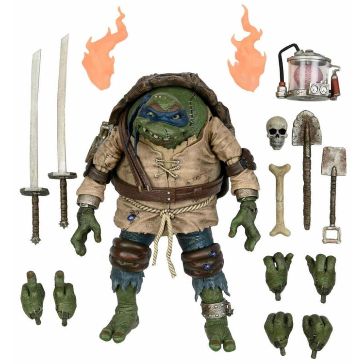 Action Figure Ultimate Leonardo Hunchback - Tartarughe Ninja 18cm - NECA - Model Kit