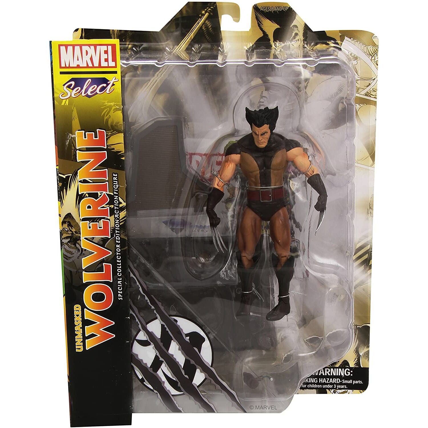 Wolverine Marvel Select: Action Figure 18cm - Diamond Select - DIAMOND SELECT - Model Kit