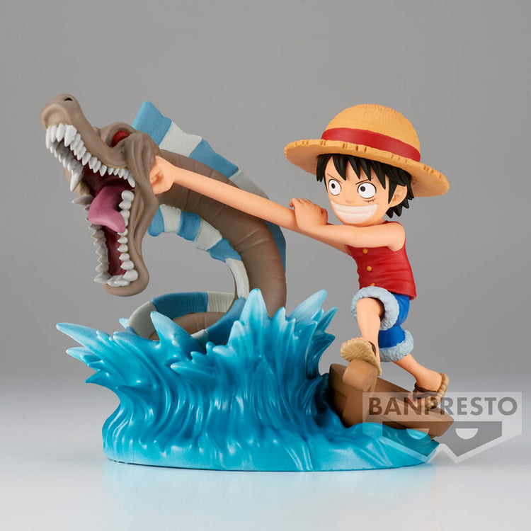Action Figure Monkey D. Luffy vs Mostro Marino - One Piece - 7cm - BANPRESTO - Model Kit