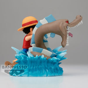 Action Figure Monkey D. Luffy vs Mostro Marino - One Piece - 7cm - BANPRESTO - Model Kit