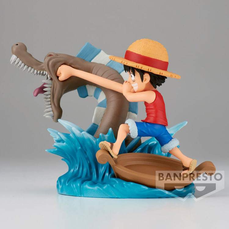 Action Figure Monkey D. Luffy vs Mostro Marino - One Piece - 7cm - BANPRESTO - Model Kit