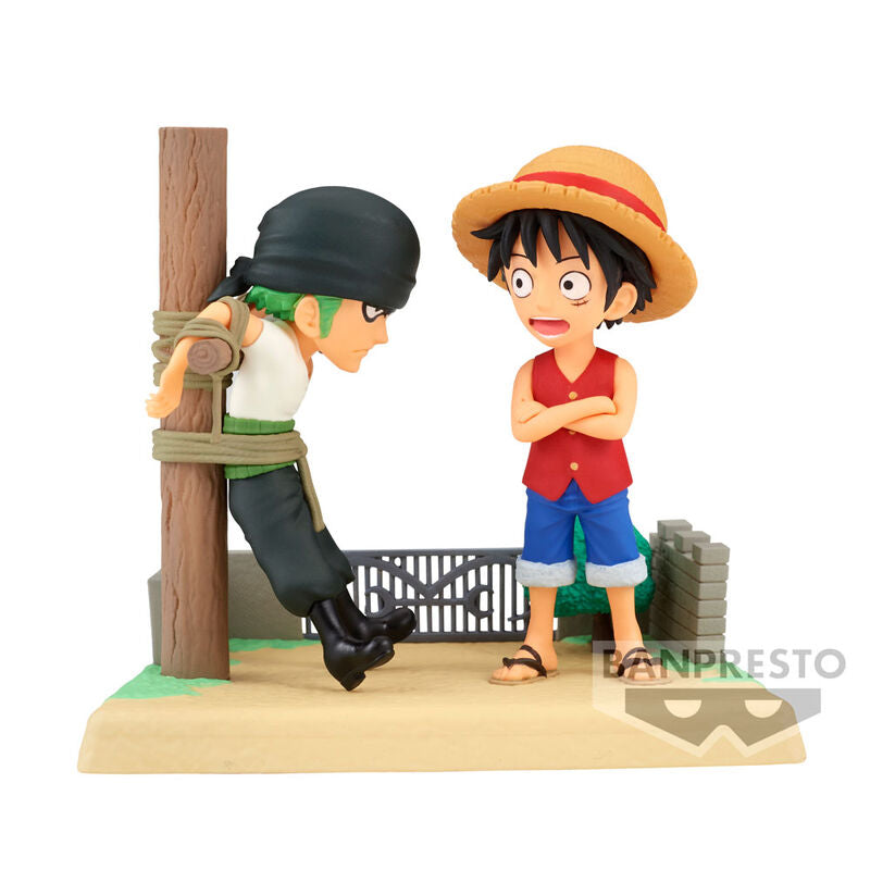 Action Figure One Piece: Monkey D. Luffy & Roronoa Zoro - 7cm - BANPRESTO - Model Kit
