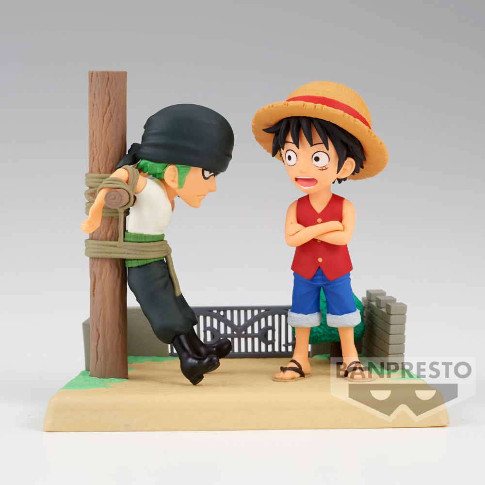 Action Figure One Piece: Monkey D. Luffy & Roronoa Zoro - 7cm - BANPRESTO - Model Kit