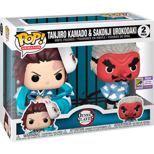 Funko Pop! Demon Slayer: Set 2 Figure Tanjiro Kamado & Sakonji Urokodaki - FUNKO - Model Kit