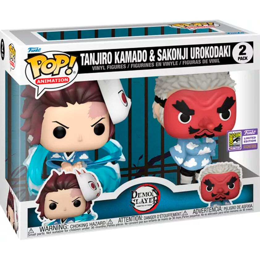 Funko Pop! Demon Slayer: Set 2 Figure Tanjiro Kamado & Sakonji Urokodaki - FUNKO - Model Kit