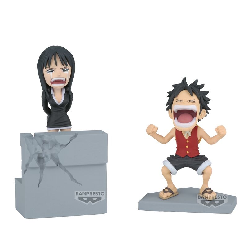 Action Figure One Piece: Luffy & Nico Robin World Collectable 10cm - BANPRESTO - Model Kit