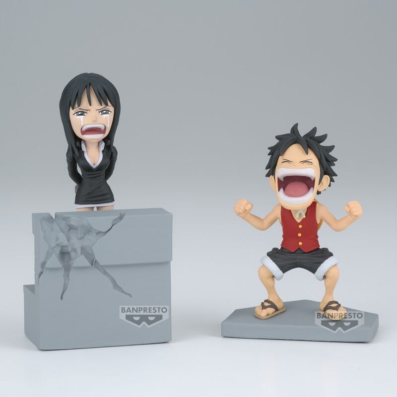 Action Figure One Piece: Luffy & Nico Robin World Collectable 10cm - BANPRESTO - Model Kit