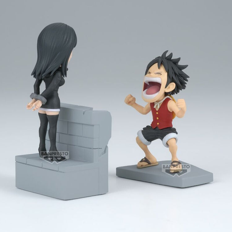 Action Figure One Piece: Luffy & Nico Robin World Collectable 10cm - BANPRESTO - Model Kit