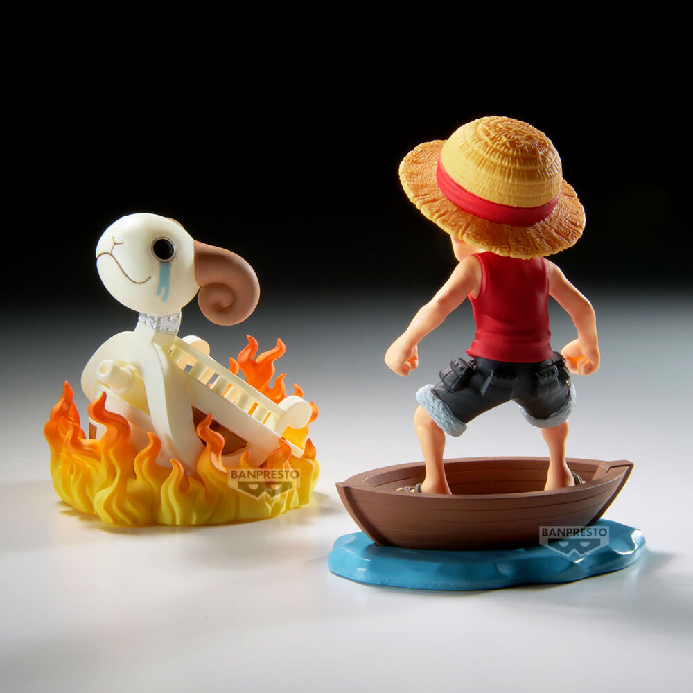 Action Figure Luffy & Going Merry Log Stories - One Piece - 8cm - BANPRESTO - Model Kit