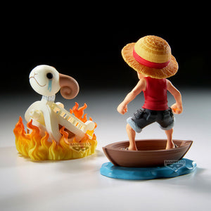 Action Figure Luffy & Going Merry Log Stories - One Piece - 8cm - BANPRESTO - Model Kit