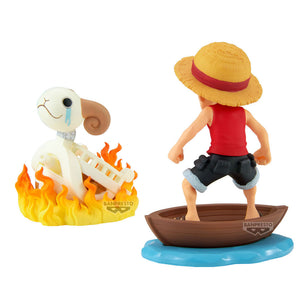 Action Figure Luffy & Going Merry Log Stories - One Piece - 8cm - BANPRESTO - Model Kit