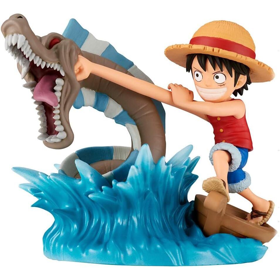 Action Figure Monkey D. Luffy vs Mostro Marino - One Piece - 7cm - BANPRESTO - Model Kit